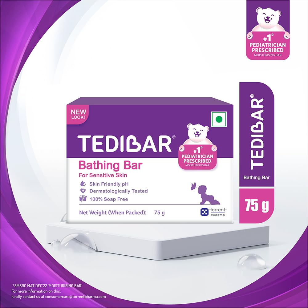 Tedibar Bathing Bar, 75 gm, Pack of 1 Tedibar Bathing Bar, 75 gm, Pack of 1