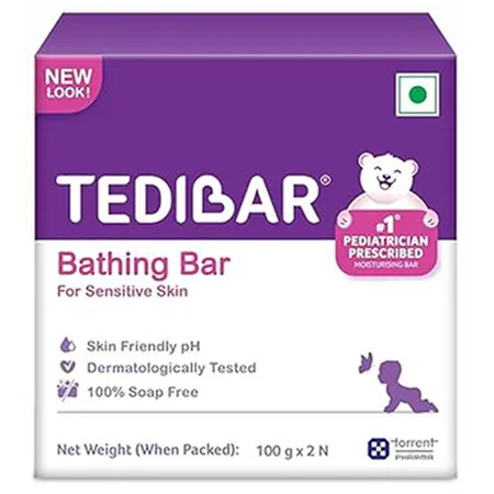 Tedibar Bathing Bar, 200 gm (2x100 gm)