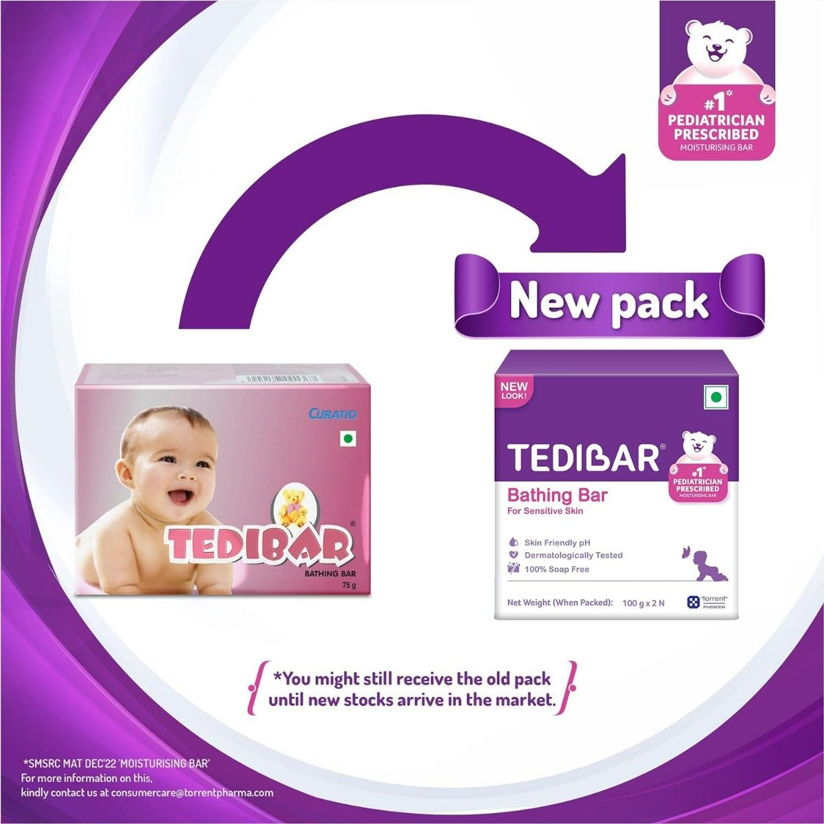Tedibar Bathing Bar, 200 gm (2x100 gm), Pack of 1 Tedibar Bathing Bar, 200 gm (2x100 gm), Pack of 1