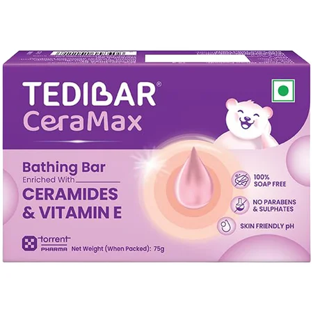 Tedibar Ceramax Bathing Bar, 75 gm