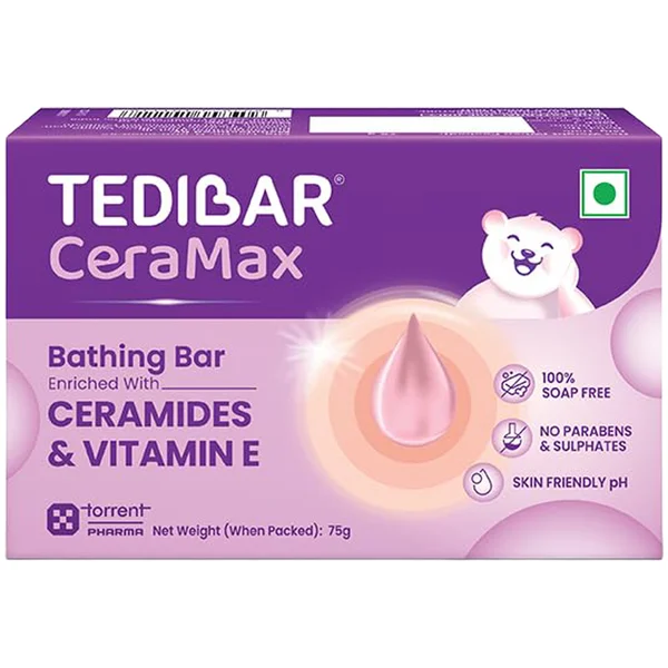 Tedibar Ceramax Bathing Bar, 75 gm, Pack of 1