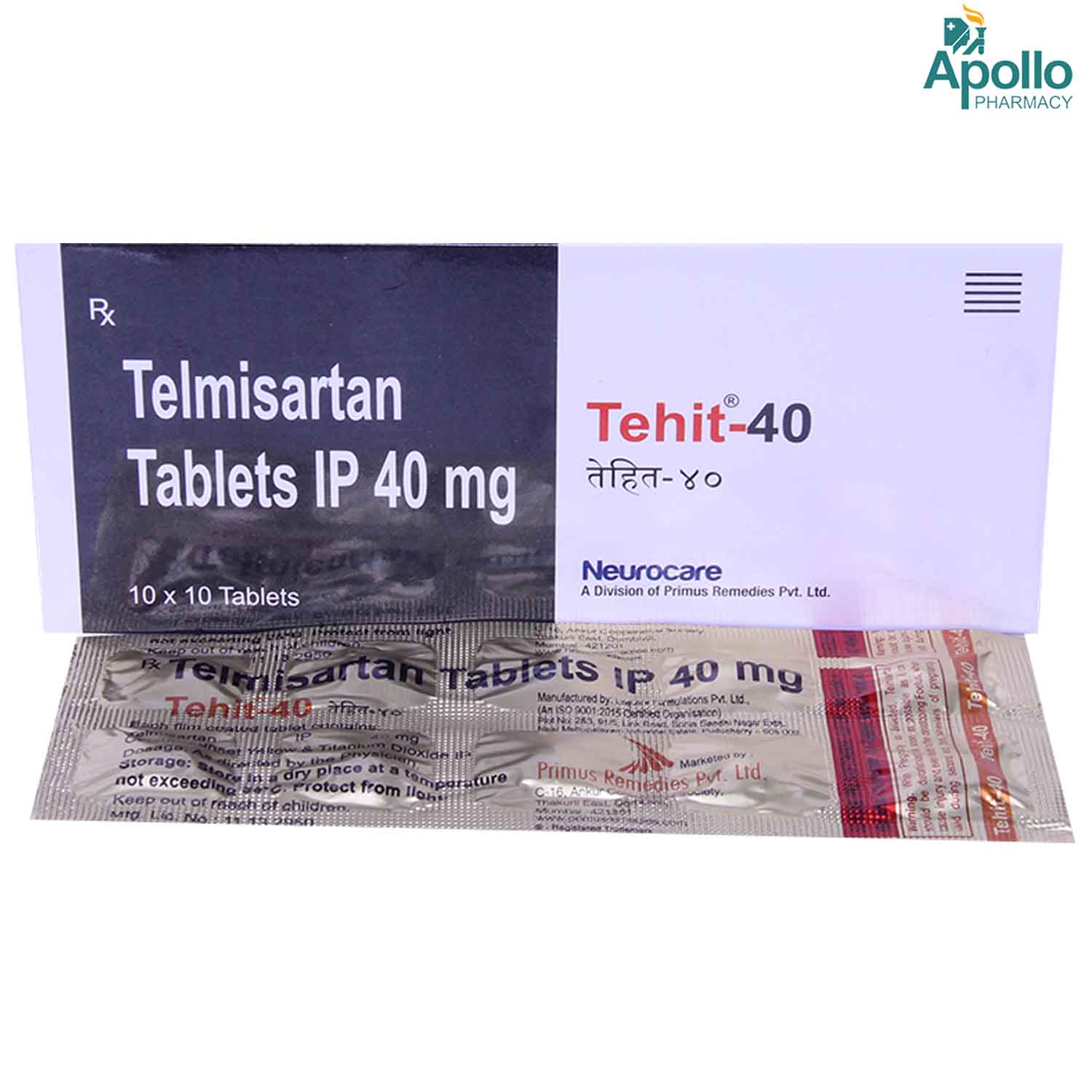 TEHIT 40MG TABLET 10'S, Pack of 10 TabletS TEHIT 40MG TABLET 10'S, Pack of 10 TabletS