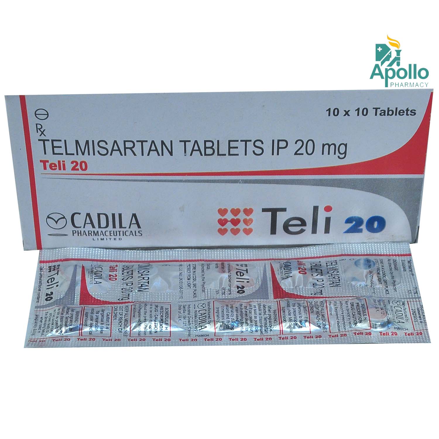 TELI 20MG TABLET, Pack of 10 TABLETS TELI 20MG TABLET, Pack of 10 TABLETS