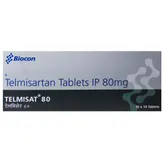 TELMISAT 80MG TABLET, Pack of 10 TabletS