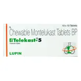 Telekast-5 Chewable Tablet 10's, Pack of 10 TABLETS