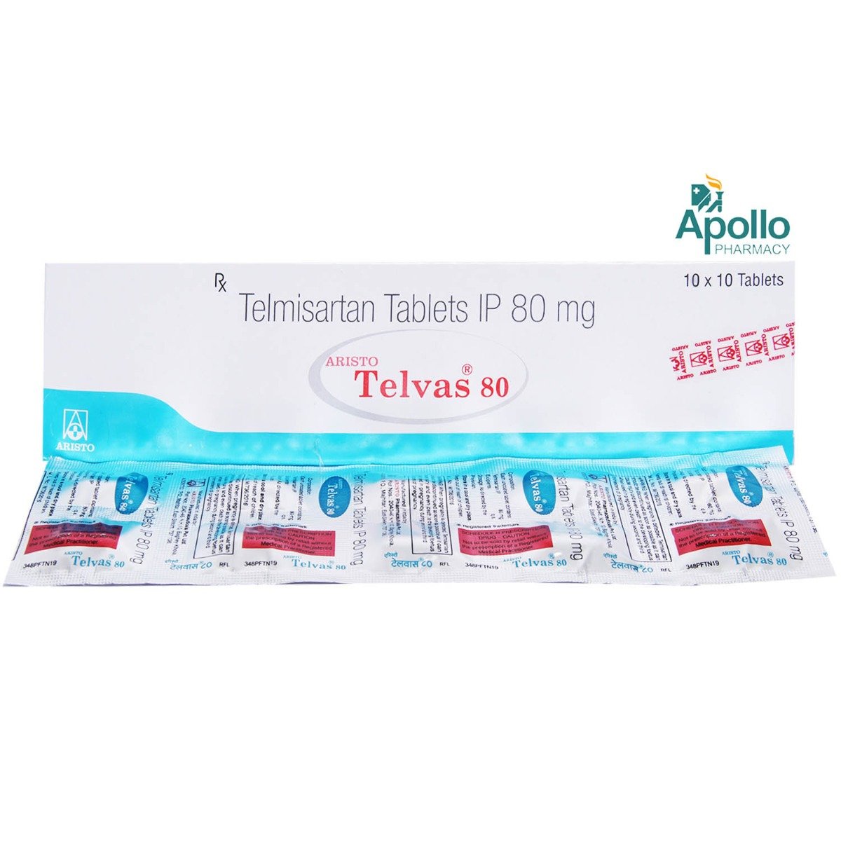 Telvas 80 Tablet 10's, Pack of 10 TABLETS Telvas 80 Tablet 10's, Pack of 10 TABLETS