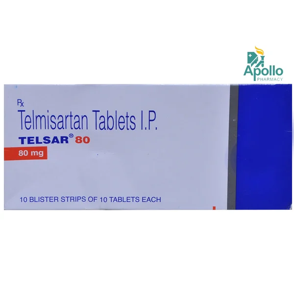 Telsar 80 Tablet 10's