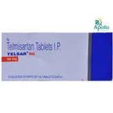 Telsar 80 Tablet 10's, Pack of 10 TABLETS