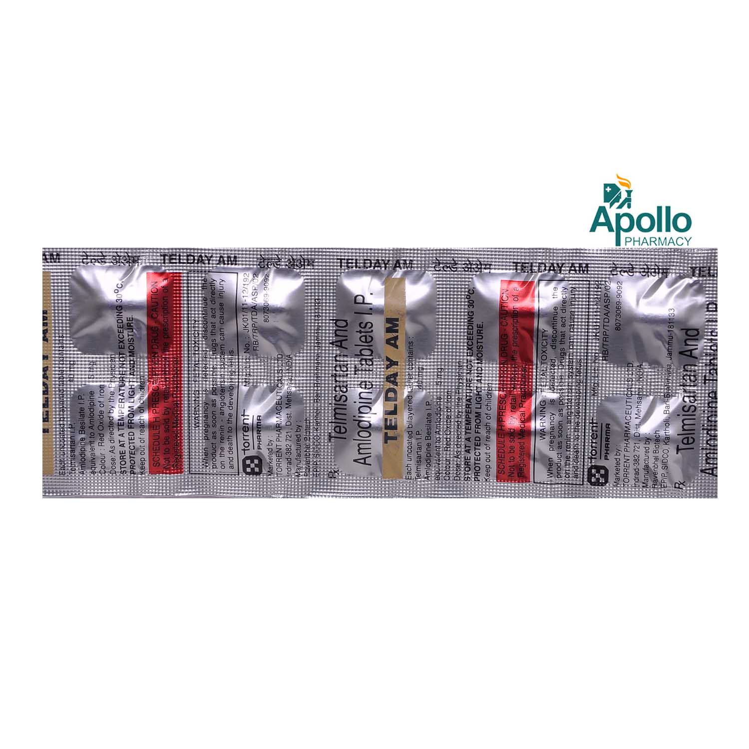 Telday AM Tablet 10's, Pack of 10 Telday AM Tablet 10's, Pack of 10