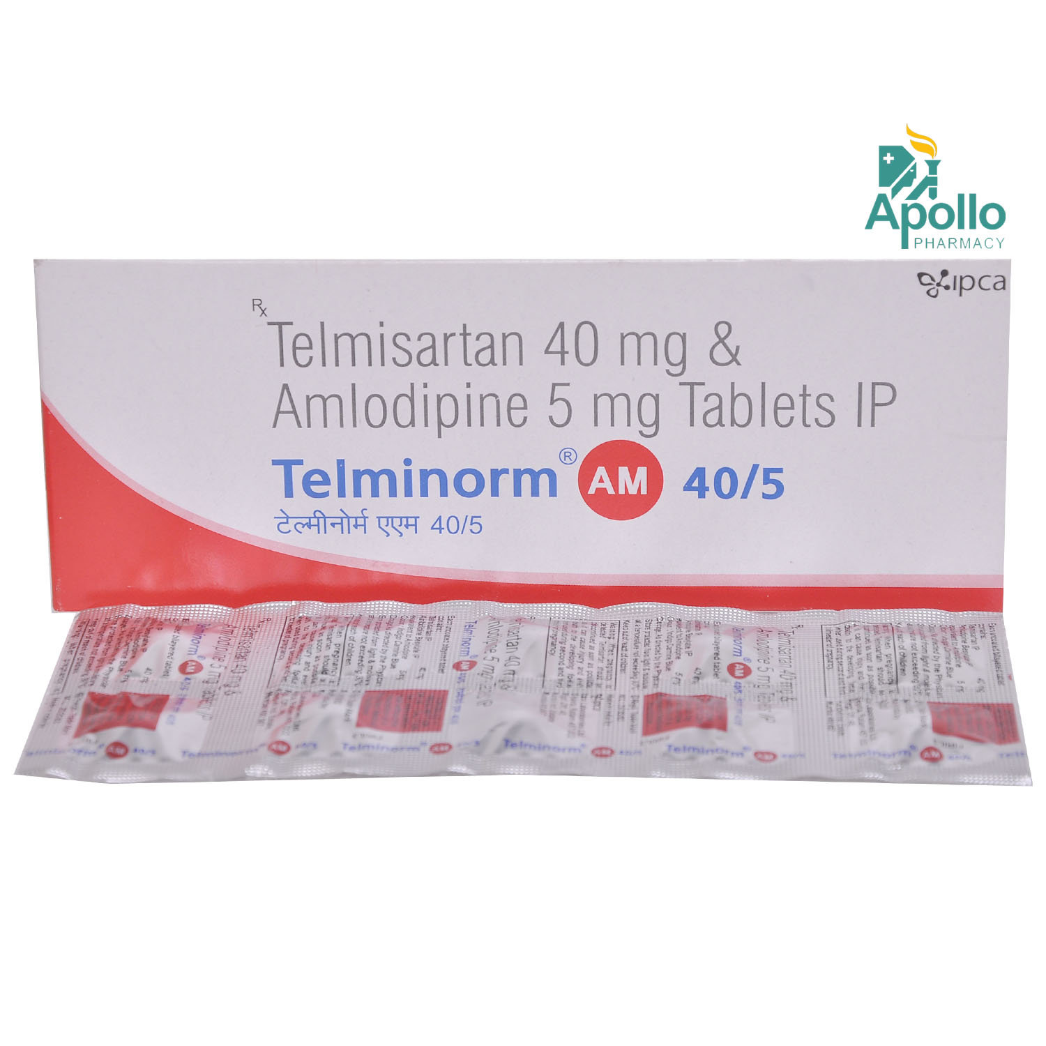 Telminorm AM 40/5 Tablet 10's, Pack of 10 Telminorm AM 40/5 Tablet 10's, Pack of 10