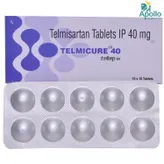 Telmicure 40 Tablet 10's, Pack of 10 TABLETS