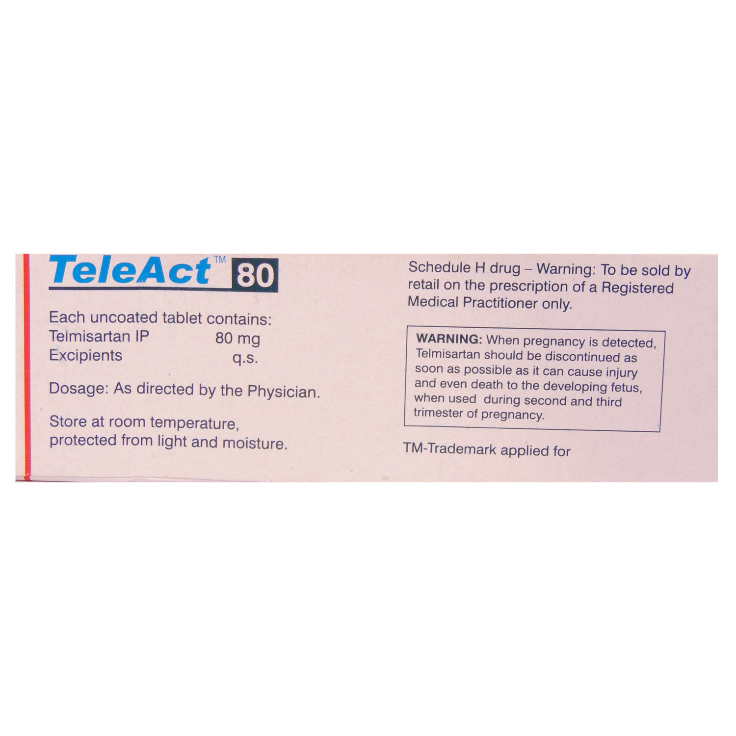 Teleact 80 Tablet 10's Price, Uses, Side Effects, Composition - Apollo ...