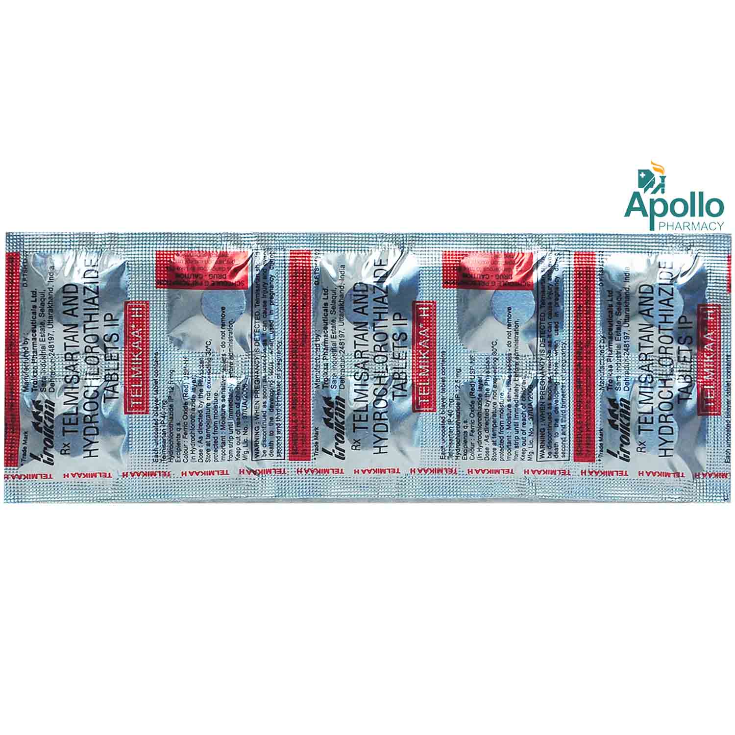 Telmikaa H Tablet 10's, Pack of 10 Telmikaa H Tablet 10's, Pack of 10