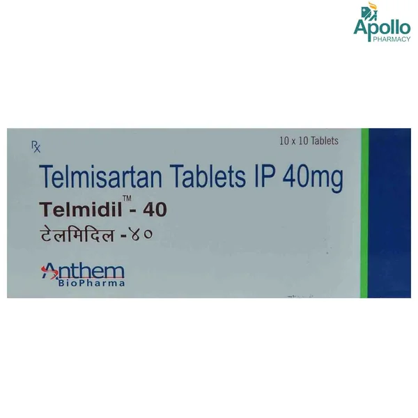 Telmidil 40 Tablet 10's
