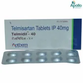 Telmidil 40 Tablet 10's, Pack of 10 TABLETS