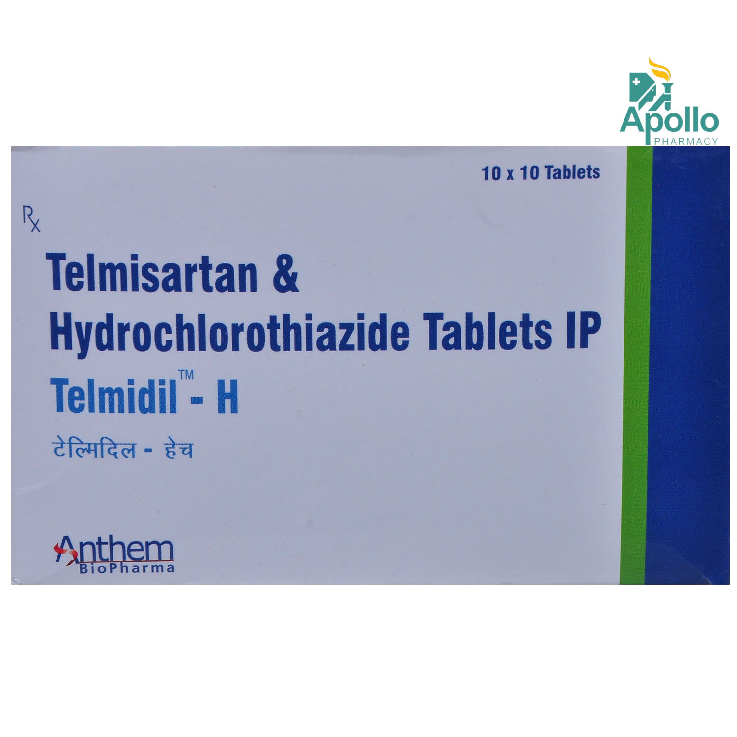 Telmidil-H Tablet 10's, Pack of 10 Telmidil-H Tablet 10's, Pack of 10