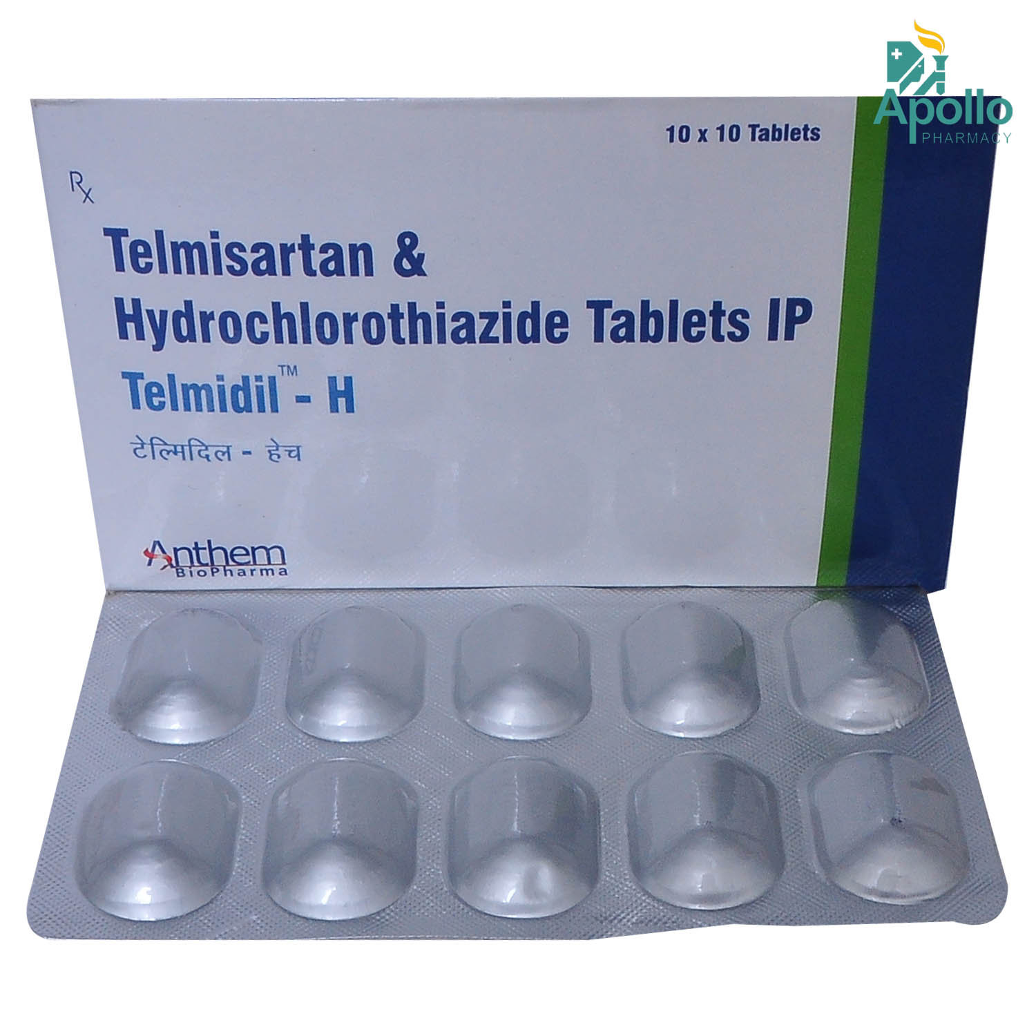 Telmidil-H Tablet 10's, Pack of 10 Telmidil-H Tablet 10's, Pack of 10