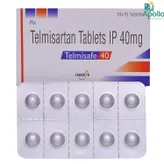 Telmisafe 40 Tablet 10's, Pack of 10 TABLETS