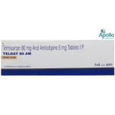 Telday 80 AM Tablet 10's, Pack of 10 TABLETS