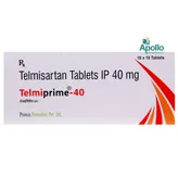 Telmiprime 40 Tablet 10's, Pack of 10 TABLETS