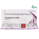 Telmiprime-AM Tablet 10's, Pack of 10 TabletS