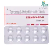 Telmecard-H Tablet 10's, Pack of 10 TABLETS
