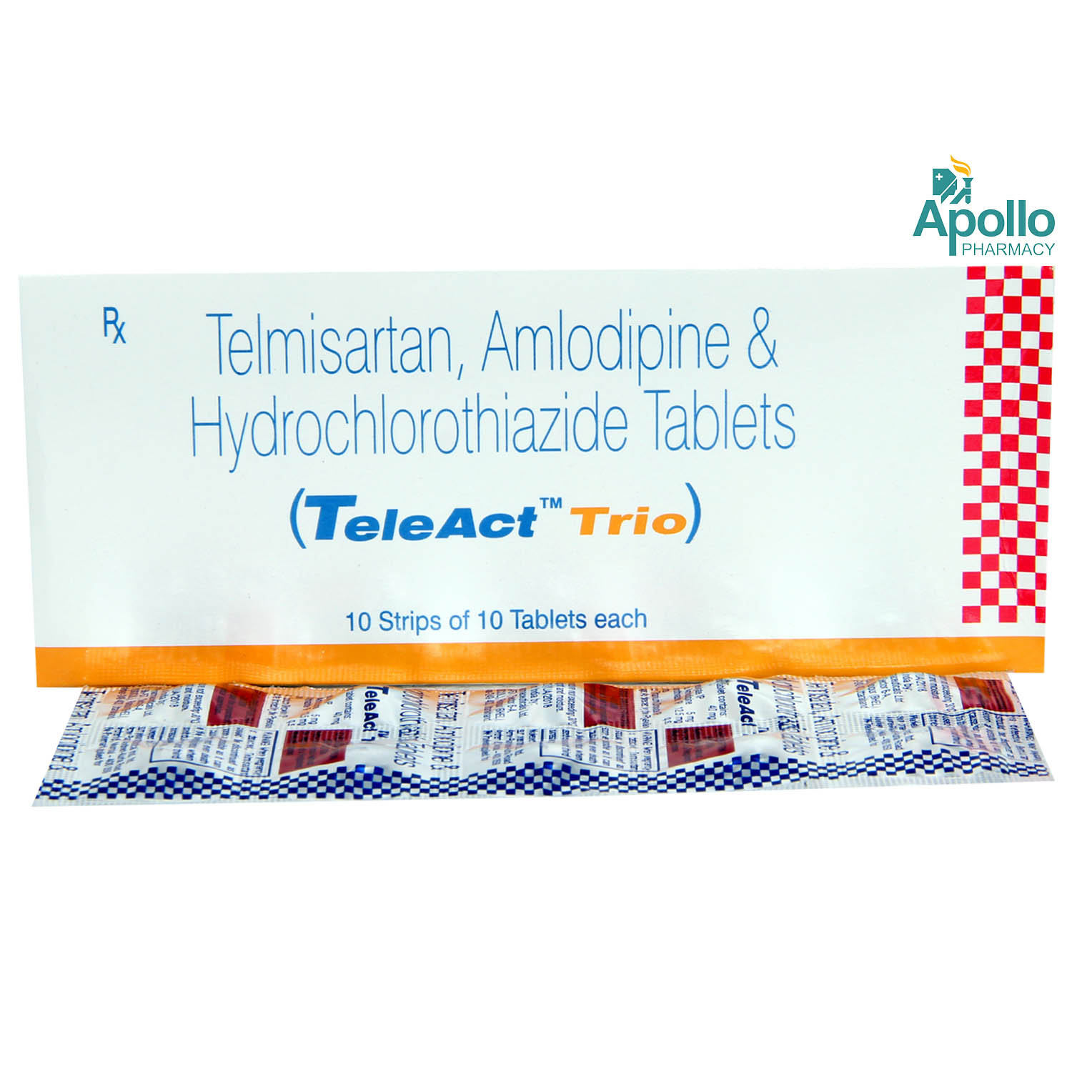 Teleact Trio Tablet 10's, Pack of 10 Teleact Trio Tablet 10's, Pack of 10