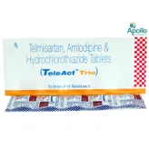 Teleact Trio Tablet 10's, Pack of 10 TABLETS