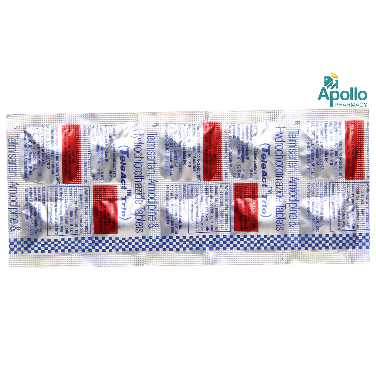 Teleact Trio Tablet 10's, Pack of 10 Teleact Trio Tablet 10's, Pack of 10