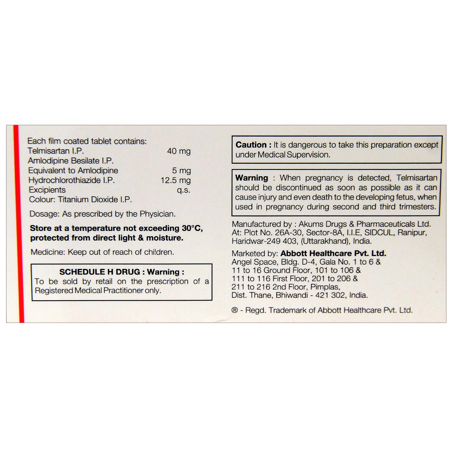 Telpres-AMH Tablet 10's, Pack of 10 Telpres-AMH Tablet 10's, Pack of 10