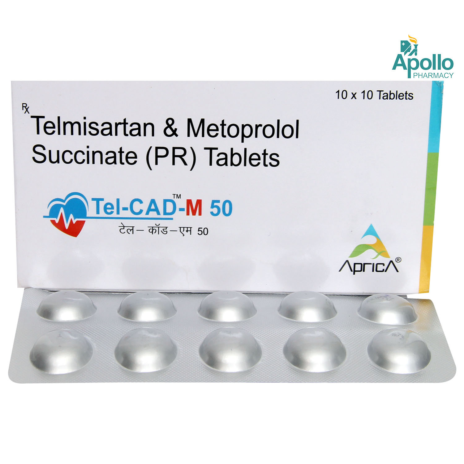 Telcad M 50 Tablet 10's, Pack of 10 Telcad M 50 Tablet 10's, Pack of 10