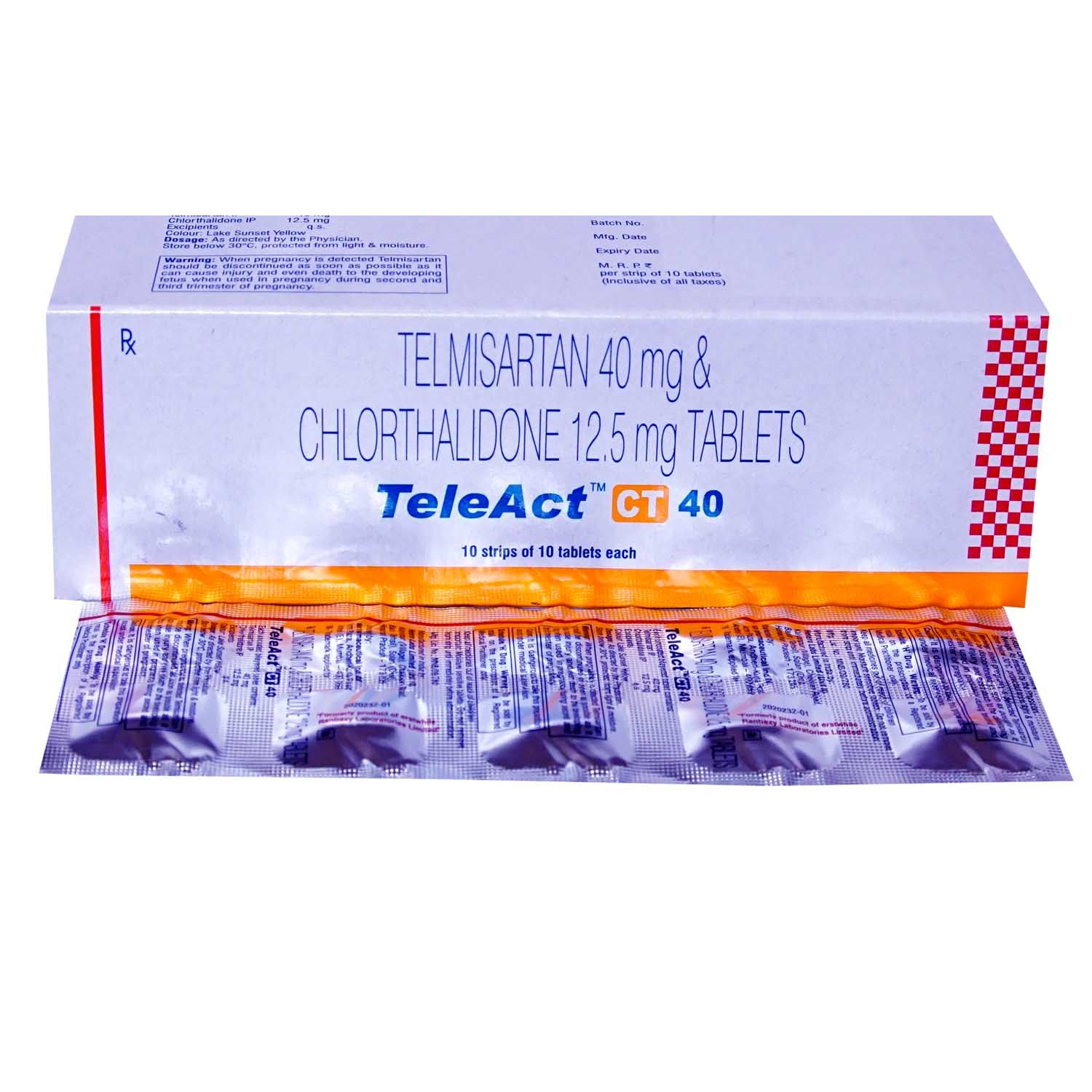 Teleact CT 40 Tablet | Uses, Side Effects, Price | Apollo Pharmacy