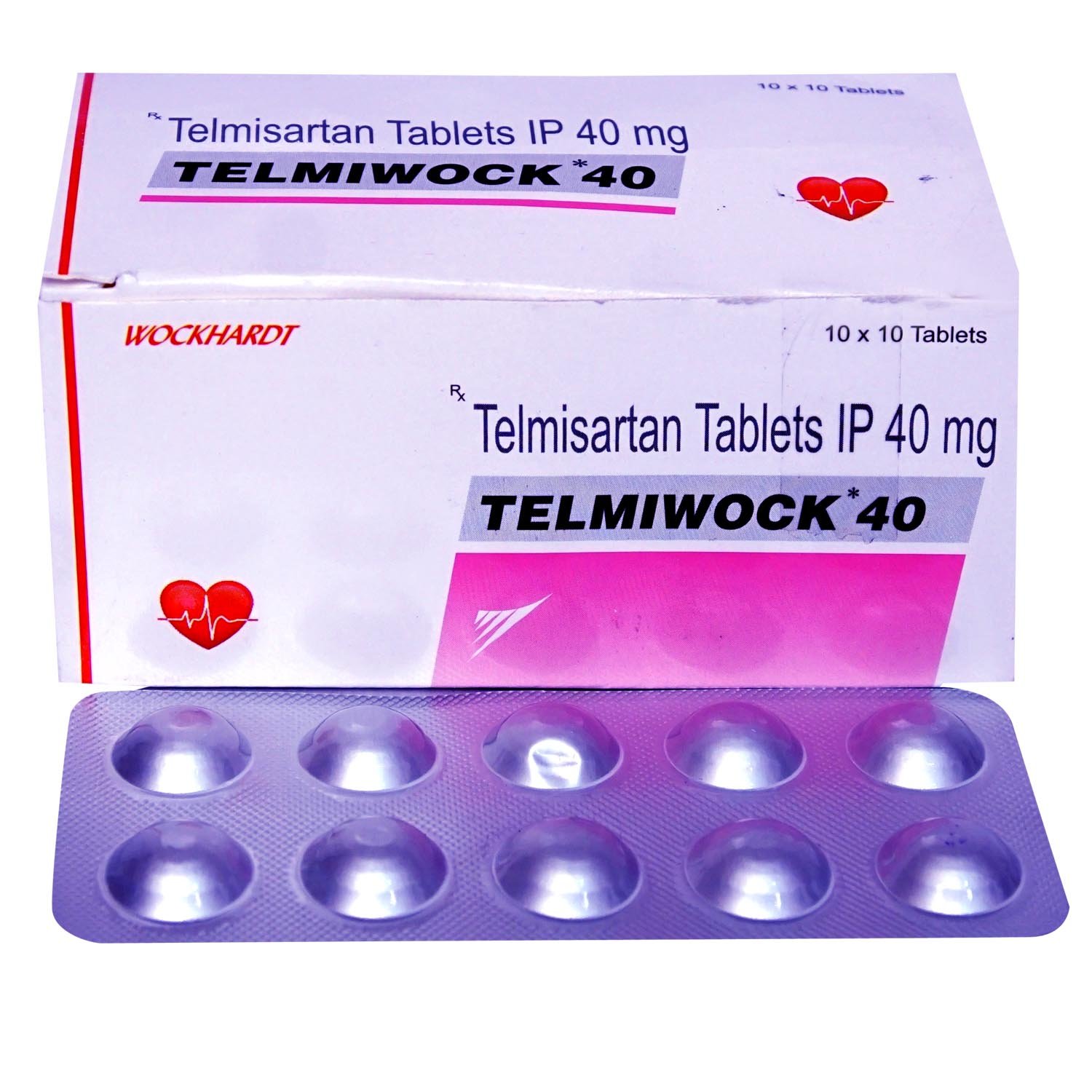 Telmiwock 40 mg Tablet 10's, Pack of 10 Telmiwock 40 mg Tablet 10's, Pack of 10