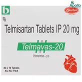 TELMAVAS 20MG TABLET 10'S, Pack of 10 TabletS