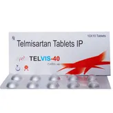 Telvis-40 Tablet 10's, Pack of 10 TabletS