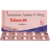 Telzox-20 Tablet 10's, Pack of 10 TABLETS
