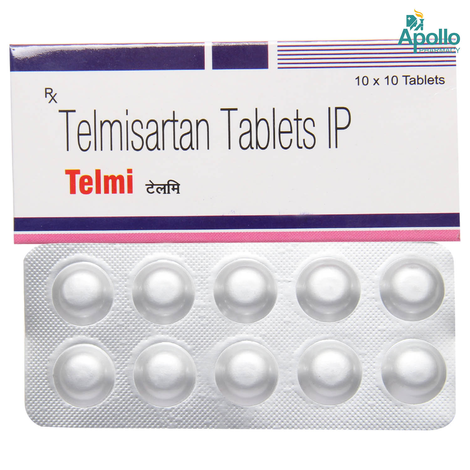 Telmi 40 Tablet 10's, Pack of 10 TABLETS Telmi 40 Tablet 10's, Pack of 10 TABLETS
