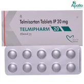 Telmipharm 20 mg Tablet 10's, Pack of 10 TabletS