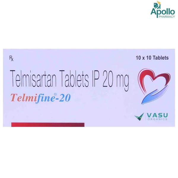 Telmifine 20 Tablet 10's