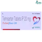 TELMIFINE 20MG TABLET 10'S, Pack of 10 TabletS