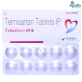 TELMIFINE 40MG TABLET 10'S, Pack of 10 TabletS