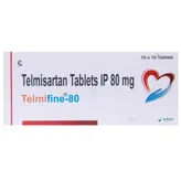 TELMIFINE 80MG TABLET 10'S, Pack of 10 TabletS