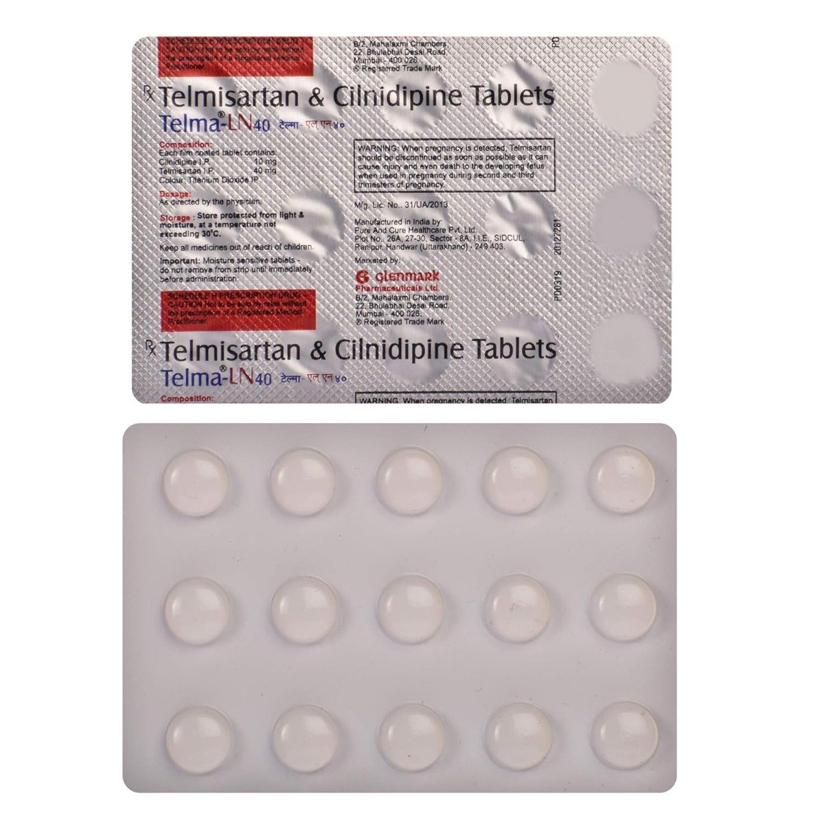 Telma-LN 40 Tablet 15's Telma-LN 40 Tablet 15's