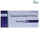 TELMELLOW 40 TABLET 10'S, Pack of 10 TabletS