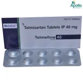 TELMELLOW 40 TABLET 10'S, Pack of 10 TabletS