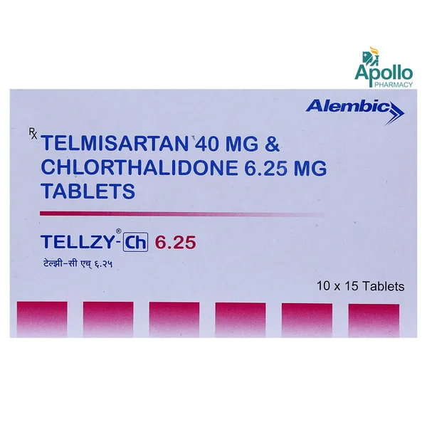 Tellzy-CH 6.25 Tablet 15's, Pack of 15 TabletS
