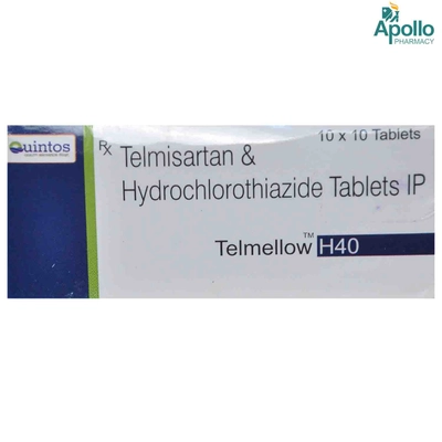 Telmellow H 40 Tablet 10's, Pack of 10 TABLETS