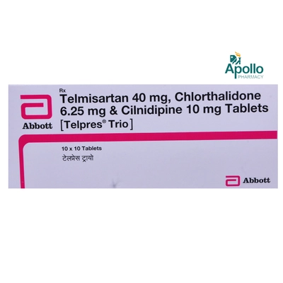 Telpres Trio Tablet 10's, Pack of 10 TabletS