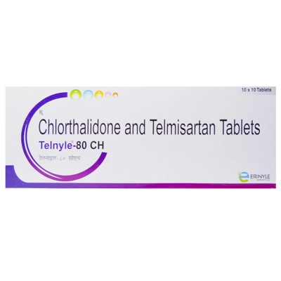 Telnyle Ch 80/12.5mg Tablet 10's, Pack of 10 TABLETS