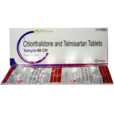 Telnyle Ch 80/12.5mg Tablet 10's, Pack of 10 TABLETS